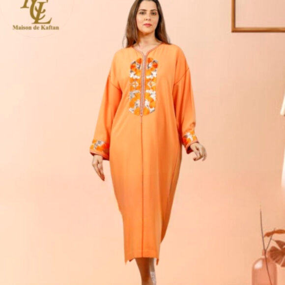 Lamis Navy Luxe Kaftan