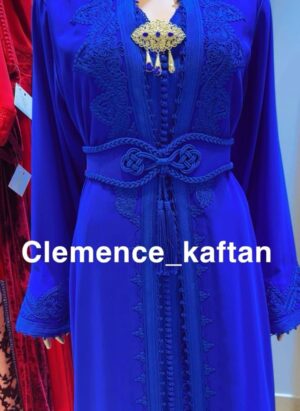 Royal Blue Moroccan Kaftan – Grace in Every Detail