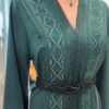 Royal Charm – Deep Emerald Moroccan Kaftan